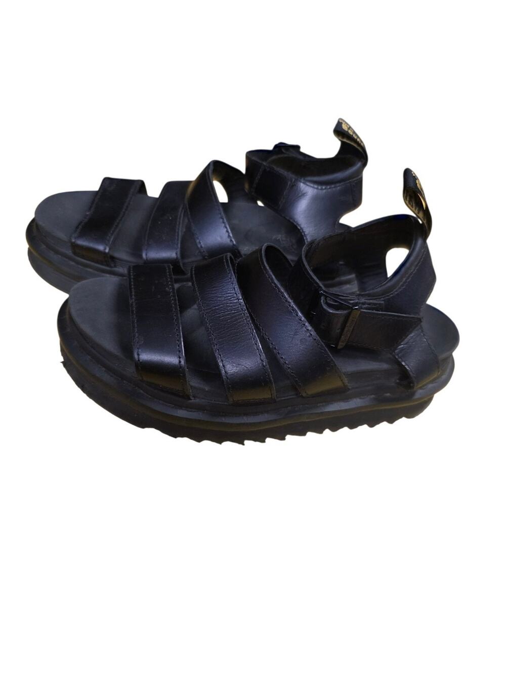 Dr. Doc Martens Blaire Vegan Leather Gladiator Sandals Black Women’s Size 6 Goth